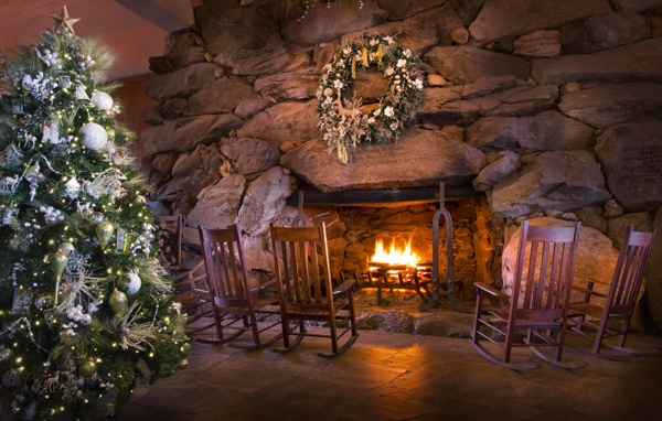 The Omni Grove Park Inn is wrapped in luxury for the holidays.